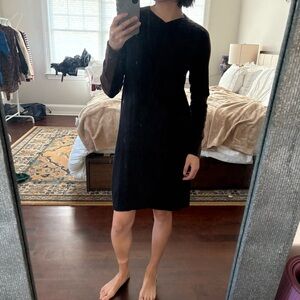 Elegant Black Cos Sweater Dress
